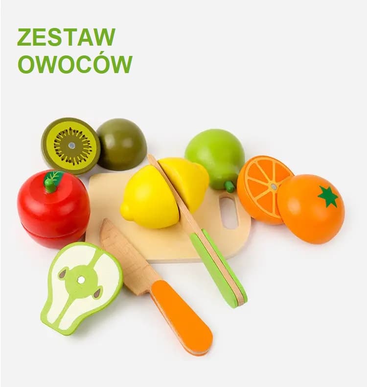 Zestaw warzyw lub owoców do krojenia