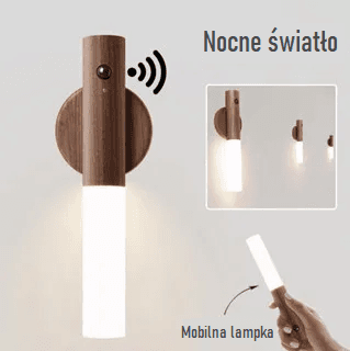 Drewniana lampa magnetyczna
