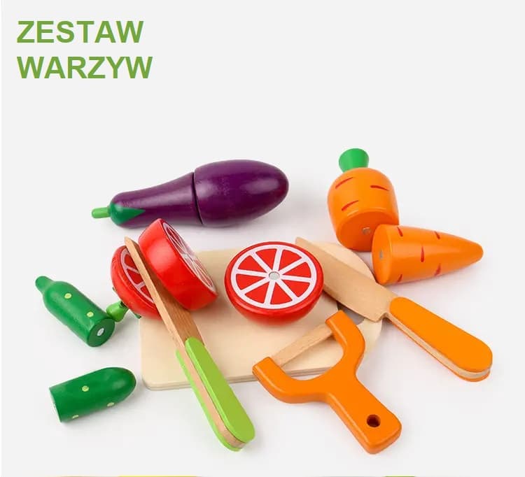 Zestaw warzyw lub owoców do krojenia